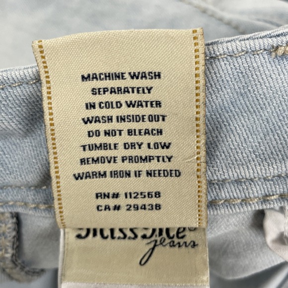 Miss Me Jeans Women's Size 29 Flare Leg Light Wash Cotton Stretch Y2K - Picture 8 of 16